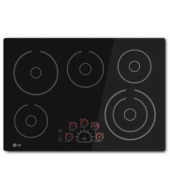 LG Plaque de cuisson LCE3010SB en couleur Noir présenté par Corbeil Electro Store