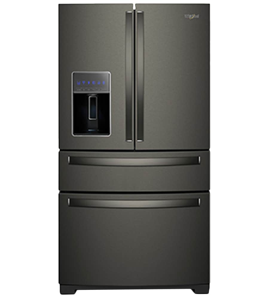 Refrigerator Whirlpool WRX986SIHV Black Stainless Steel  Capacity 26.2 cubic feet French Door   width 36 inches