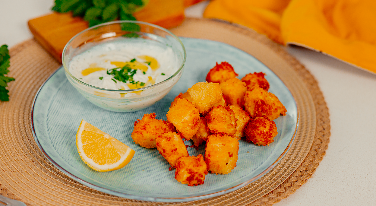 Recipe - Fried halloumi bites