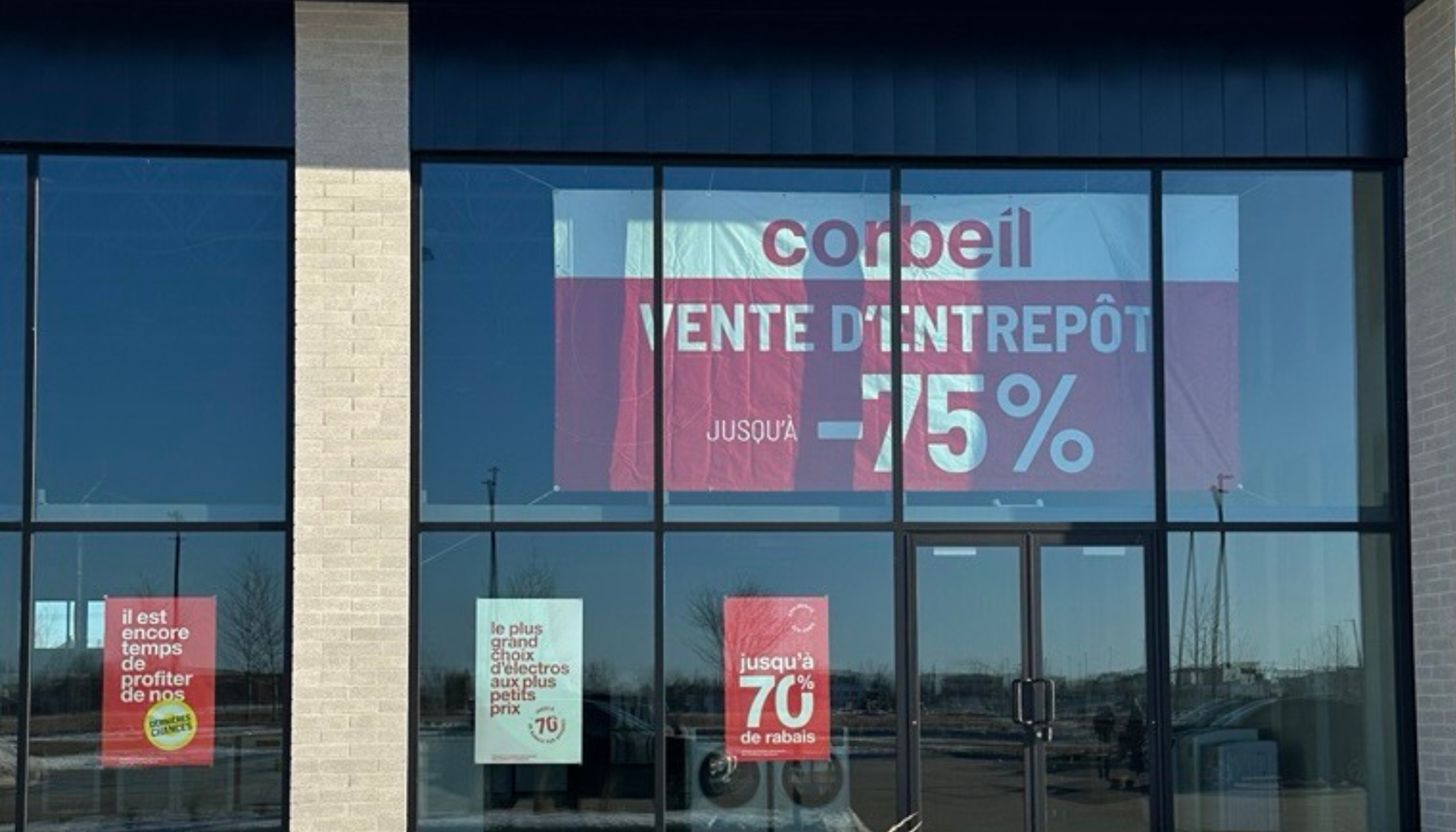 Nouvelle ouverture, centre de liquidation Corbeil Électroménagers à Trois-Rivières