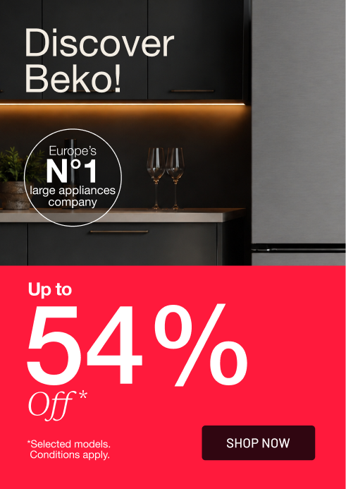 Discover Beko — Up to 54% off. The N°1 appliance brand in Europe.