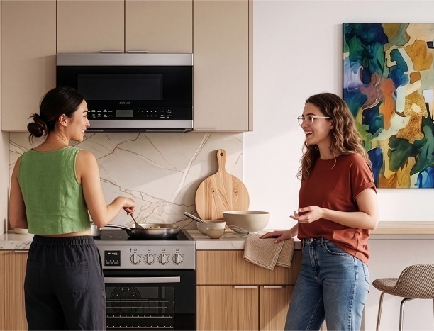 Cuisine avec cuisinière Aviva