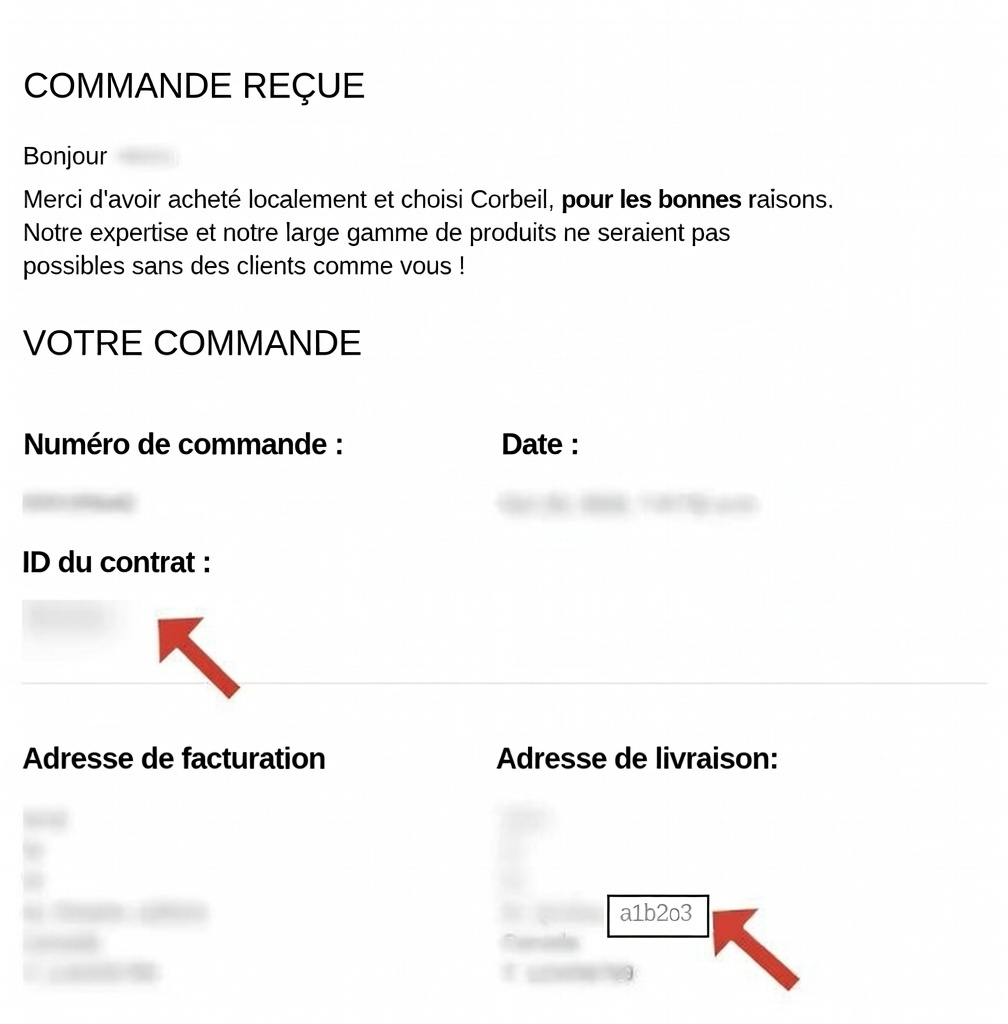 Illustration de validation de commande